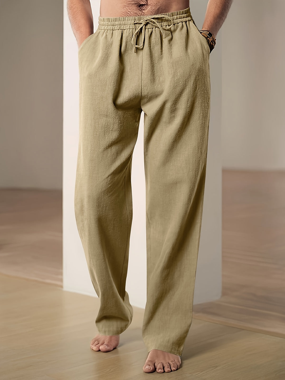 Casual linnen broek voor heren met ademend comfort en tijdloze stijl | Teun