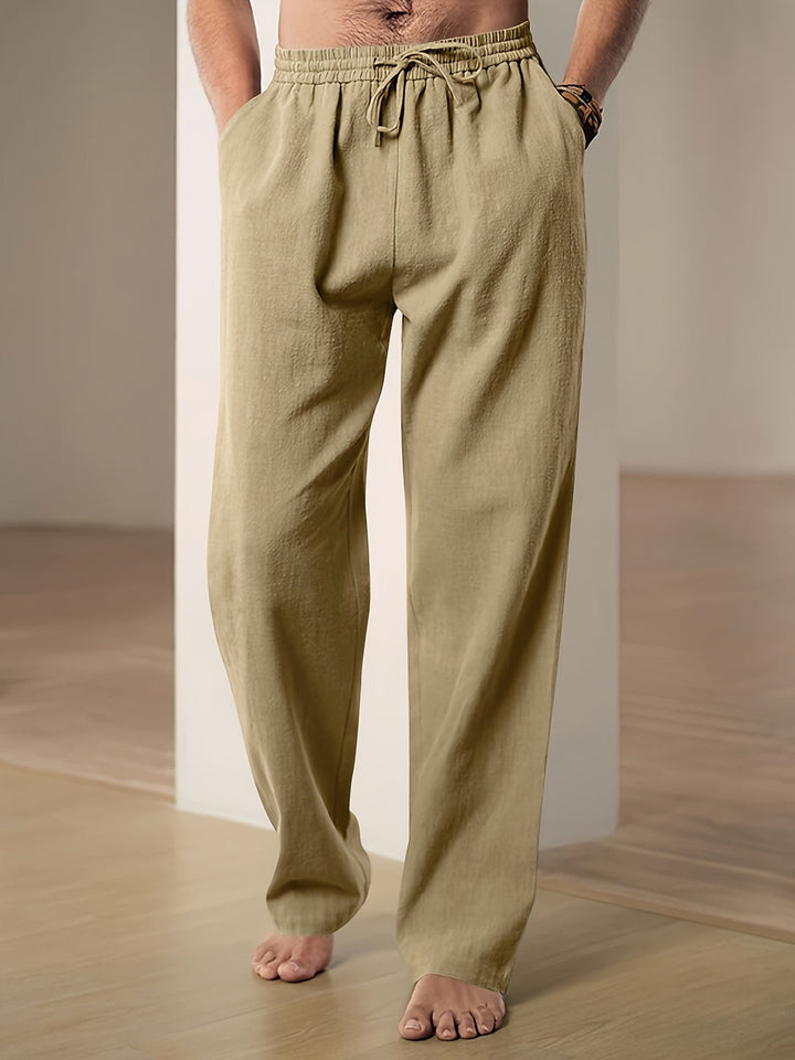 Casual linnen broek voor heren met ademend comfort en tijdloze stijl | Teun