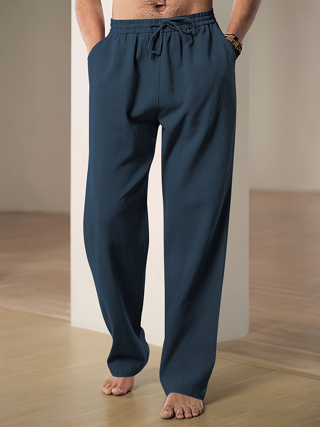 Casual linnen broek voor heren met ademend comfort en tijdloze stijl | Teun