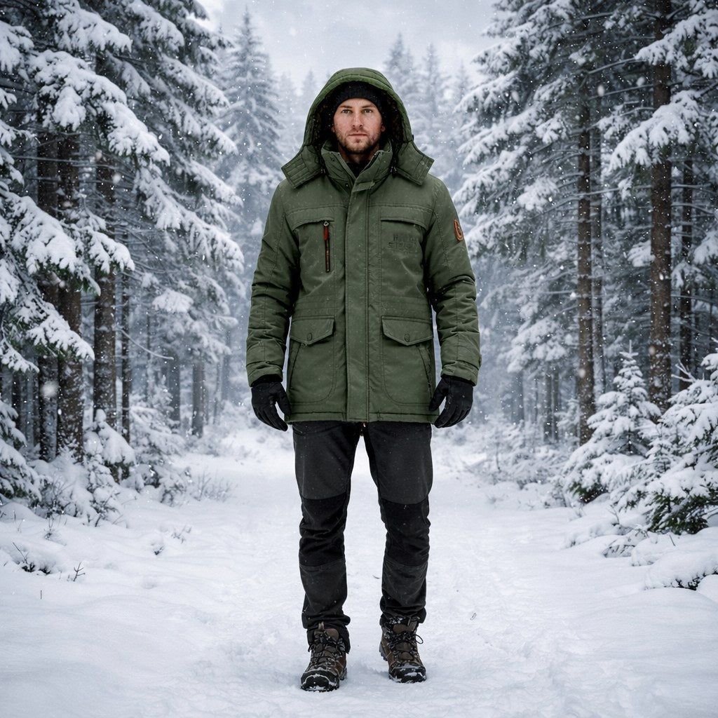 FROSTGUARD – Gewatteerde Parka voor Warmte & Bescherming op Koude Dagen
