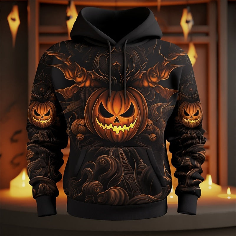 Holden | Halloween Pompoen Grafische Hoodie