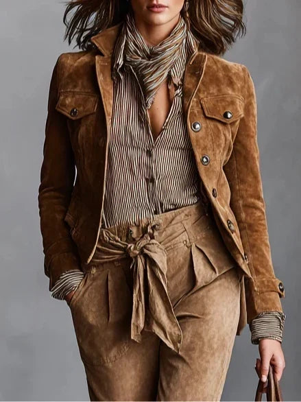 Gráinne | Cropped Everyday Coat met Notch-Lapel