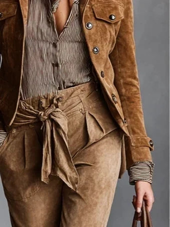 Gráinne | Cropped Everyday Coat met Notch-Lapel