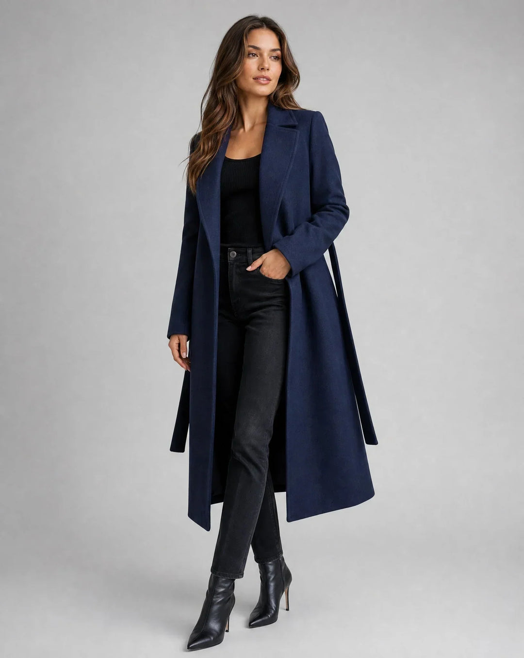 Gwenllian | Tailored Trenchcoat met Geknoopte Revers