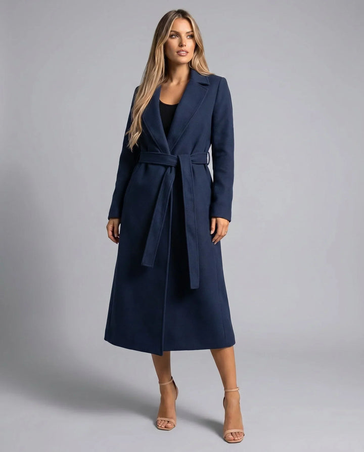 Gwenllian | Tailored Trenchcoat met Geknoopte Revers