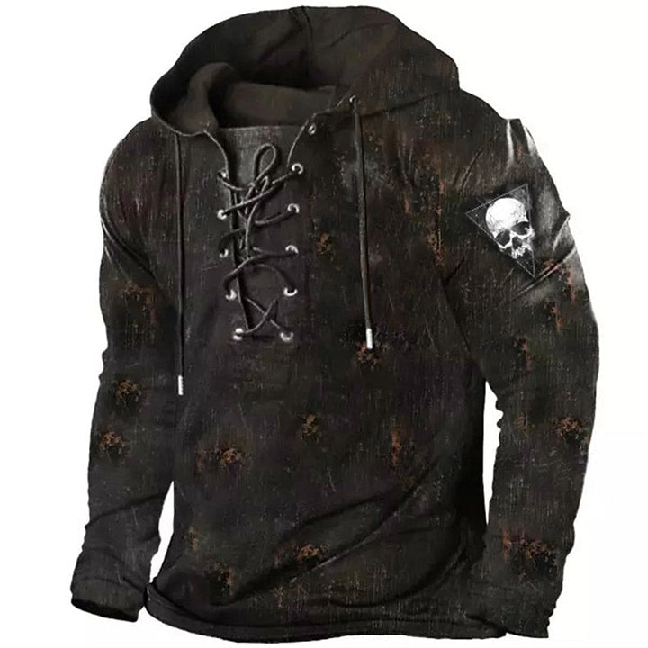 Cole | Halloween Vetersluiting Skull Hoodie