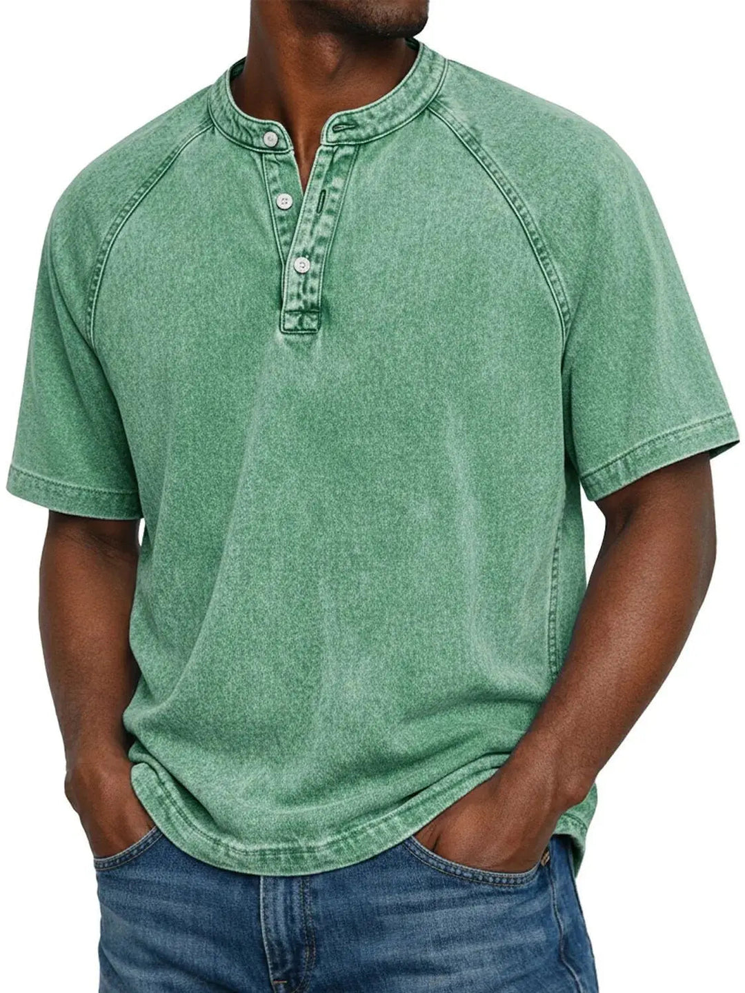 Herenshirt Met Knopen Korte Mouwen Casual