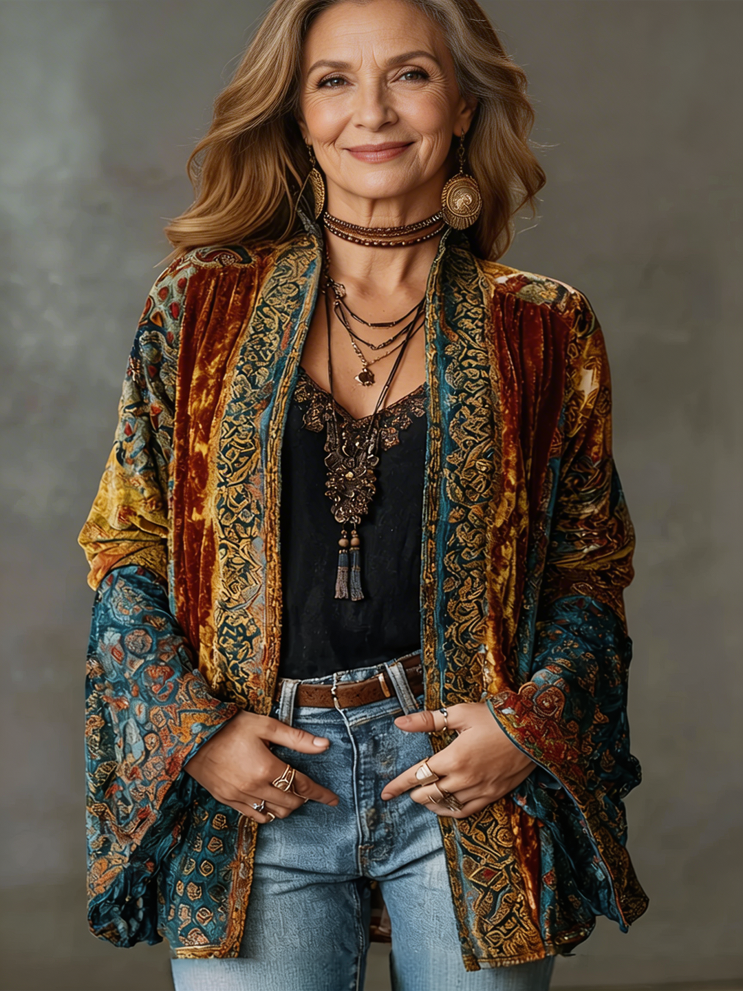 FLANEL BOHO-JAS VOOR VROUWEN