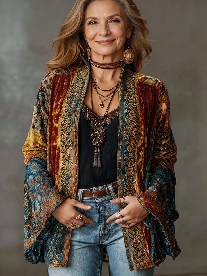 FLANEL BOHO-JAS VOOR VROUWEN