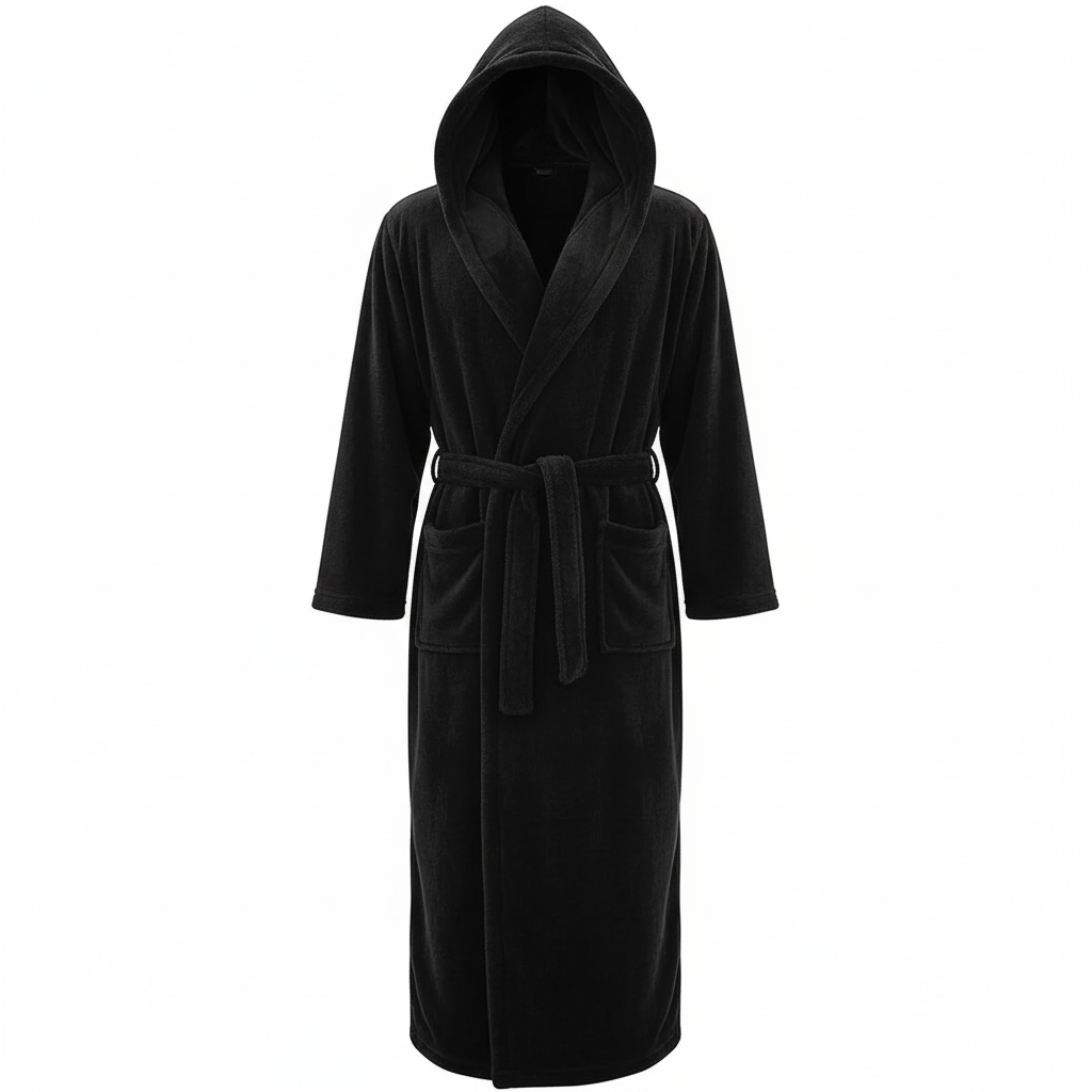 HoodedChill Heren Badjas met Capuchon | Premium Hoogwaardige Fleece Badjas voor Thermisch Comfort