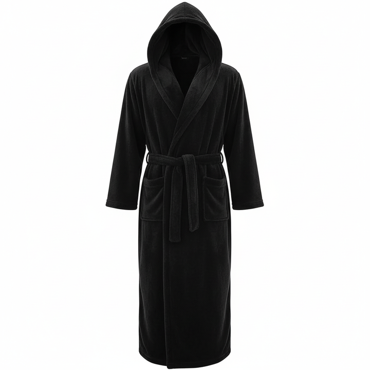HoodedChill Heren Badjas met Capuchon | Premium Hoogwaardige Fleece Badjas voor Thermisch Comfort
