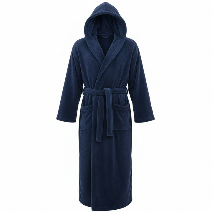 HoodedChill Heren Badjas met Capuchon | Premium Hoogwaardige Fleece Badjas voor Thermisch Comfort
