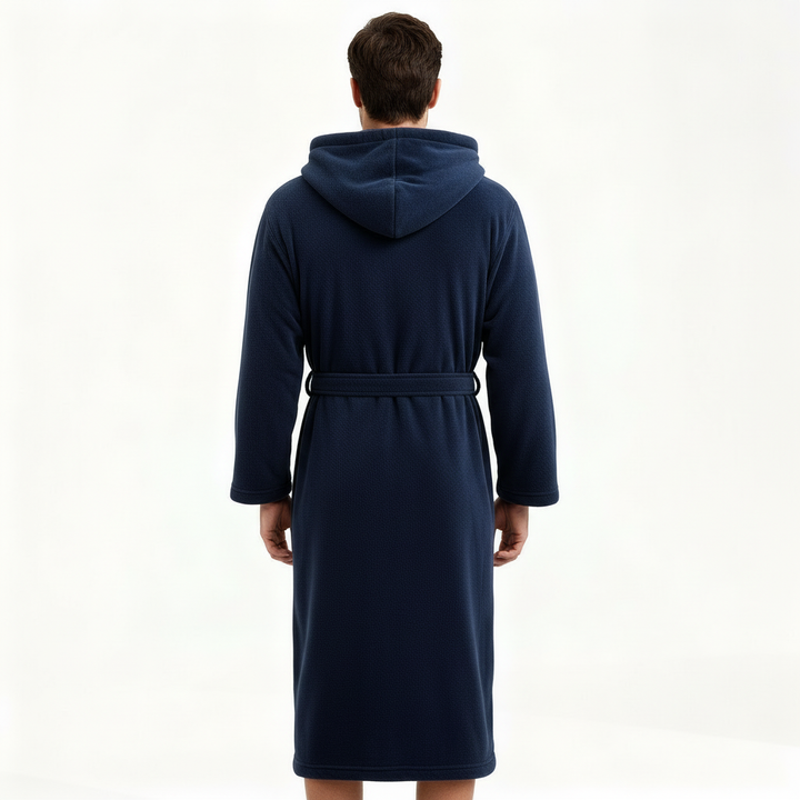 HoodedChill Heren Badjas met Capuchon | Premium Hoogwaardige Fleece Badjas voor Thermisch Comfort