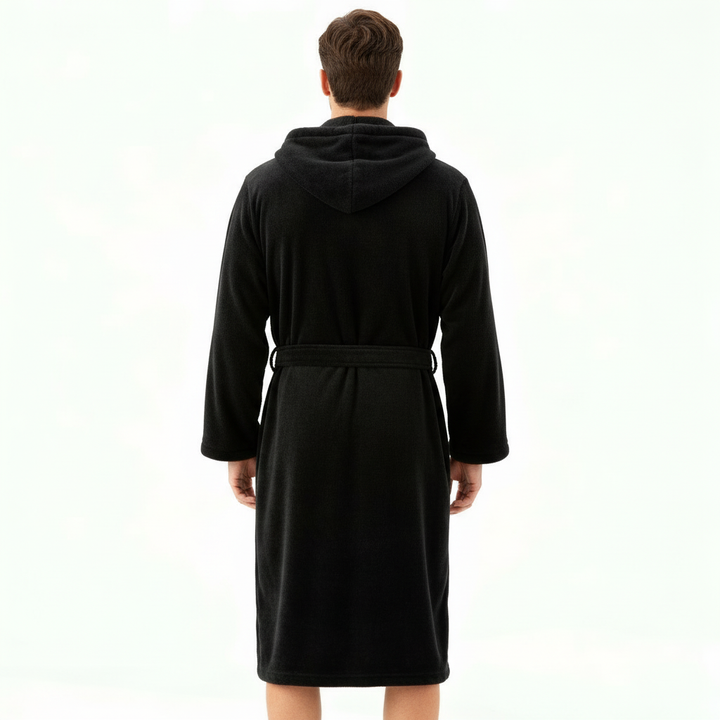 HoodedChill Heren Badjas met Capuchon | Premium Hoogwaardige Fleece Badjas voor Thermisch Comfort