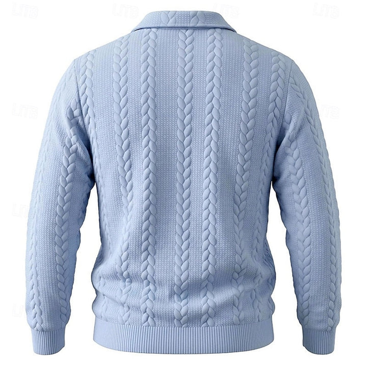 Chase | Textured Quarter-Zip Sweater