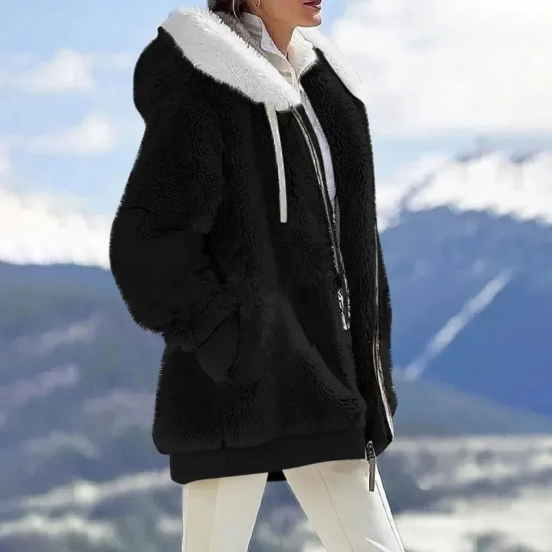 EMMA - SNOW LUXE ZIP HOODIE
