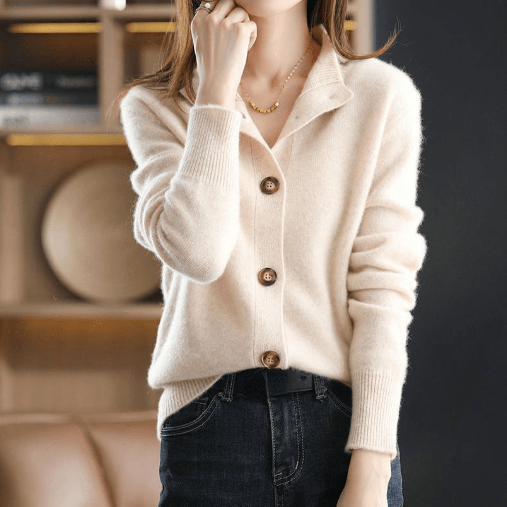 Anny - Luxe Cashmere Gebreide Cardigan