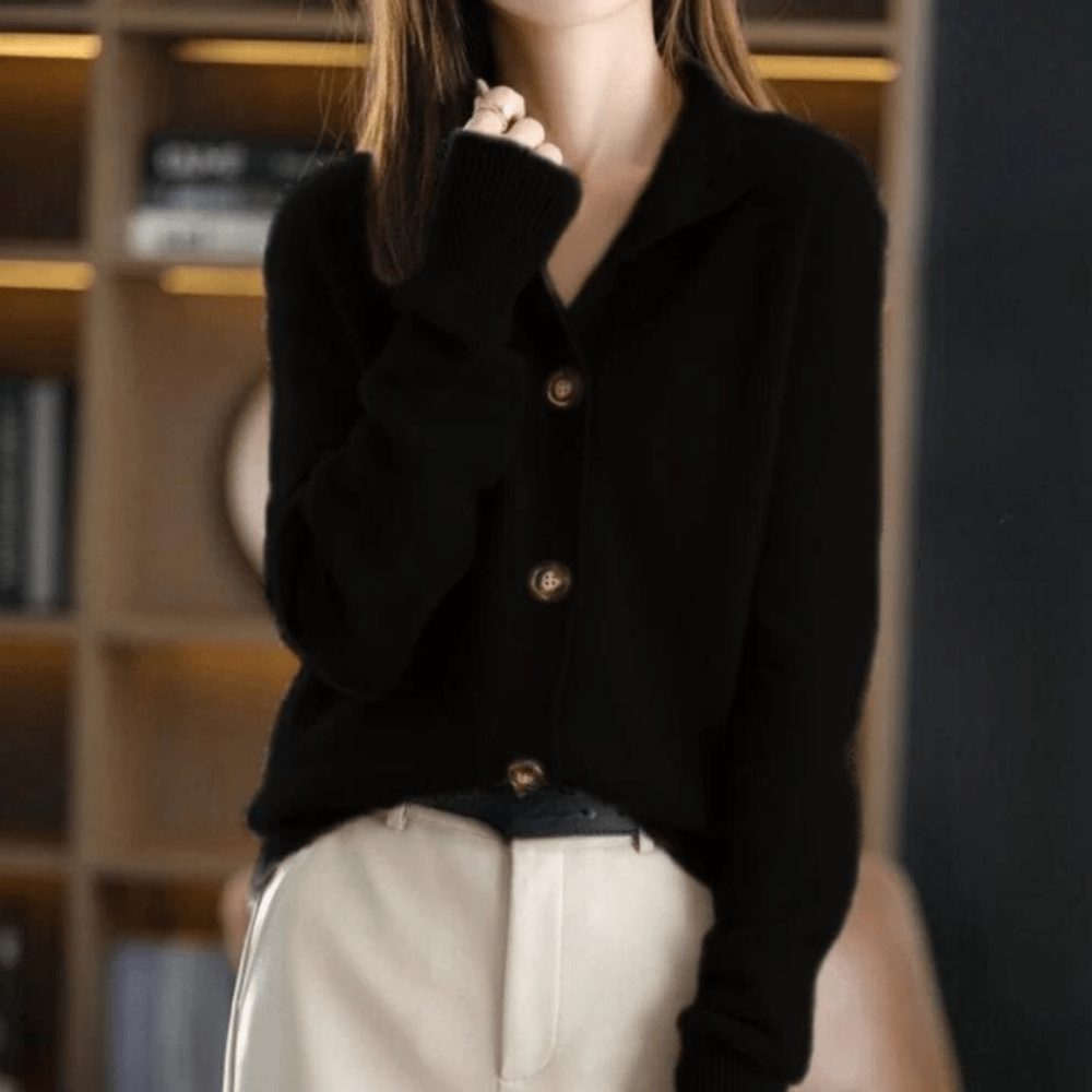 Anny - Luxe Cashmere Gebreide Cardigan