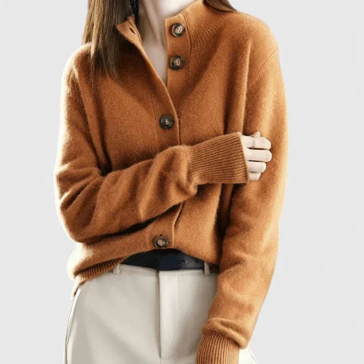 Adele | Verfijnde Kraag Cardigan
