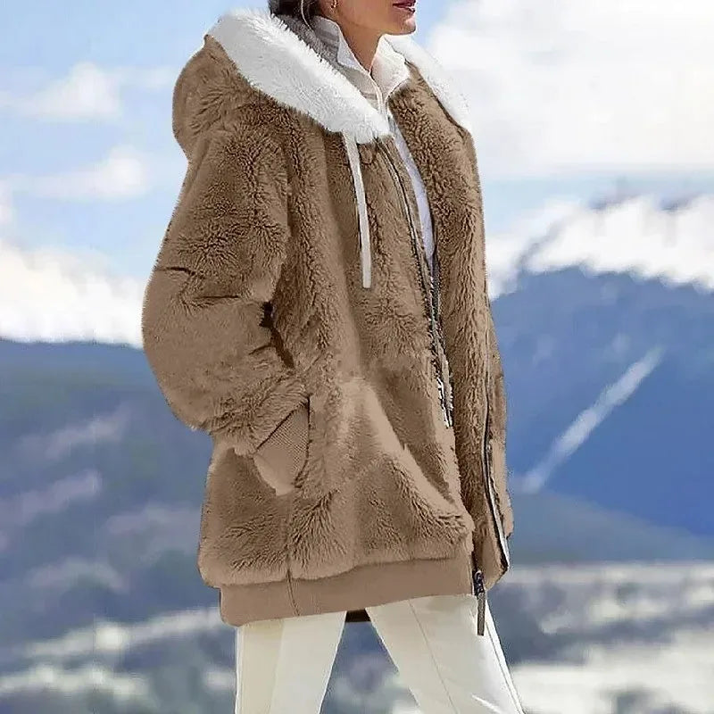 EMMA - SNOW LUXE ZIP HOODIE