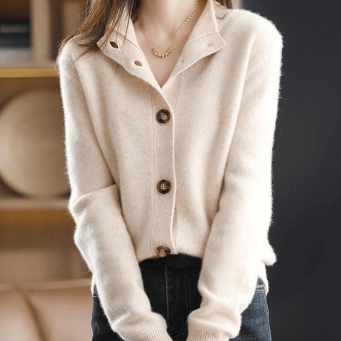 Anny - Luxe Cashmere Gebreide Cardigan