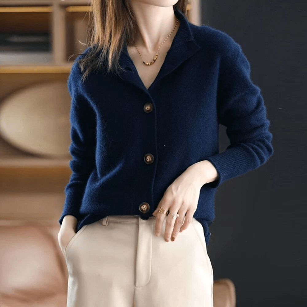 Anita - Cashmere Gebreide Cardigan