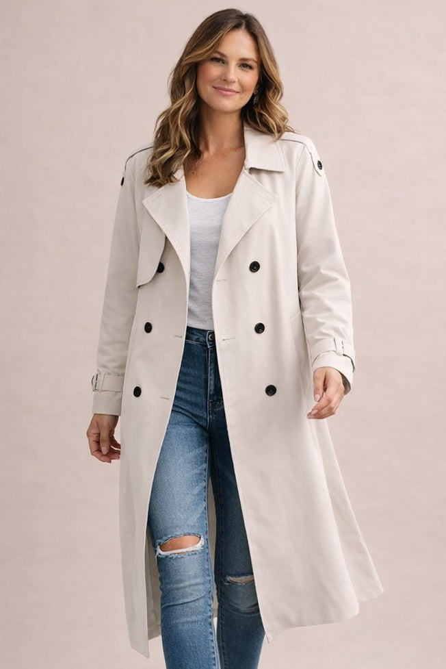 Irem | Gelaagde Ceintuur Trenchcoat