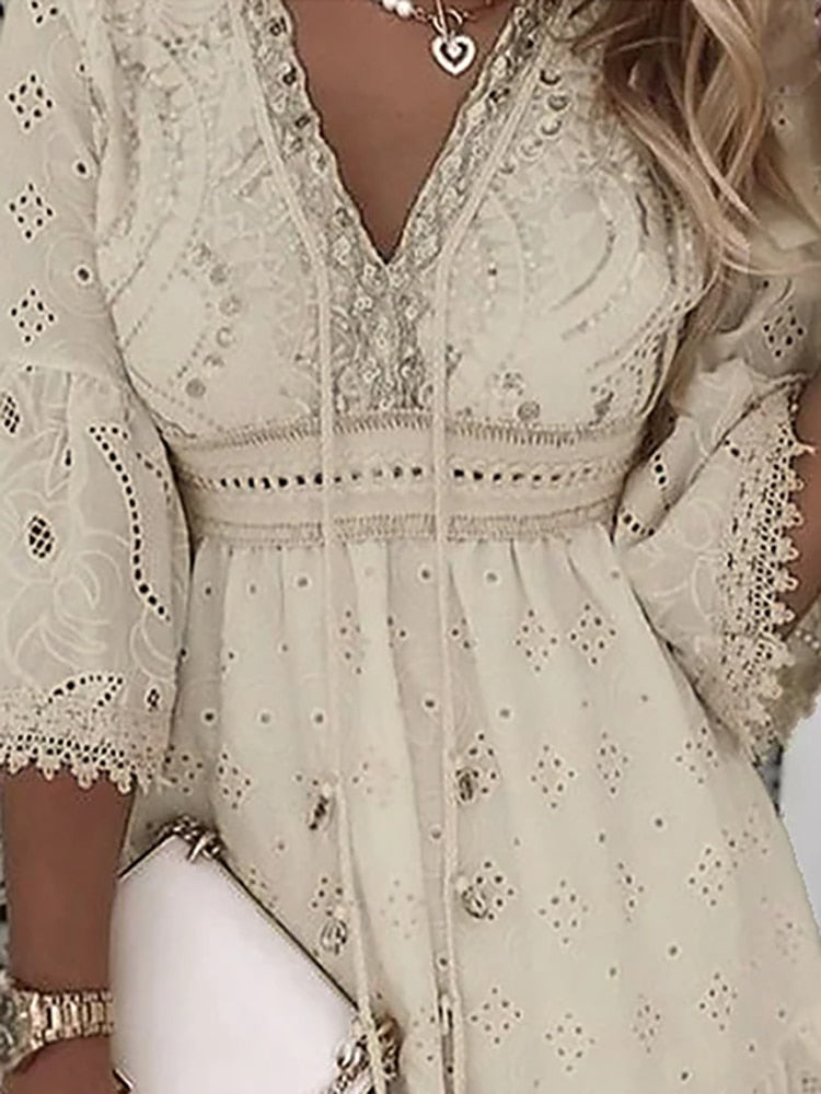 Isabel | Bohemian jurk in Ibiza stijl