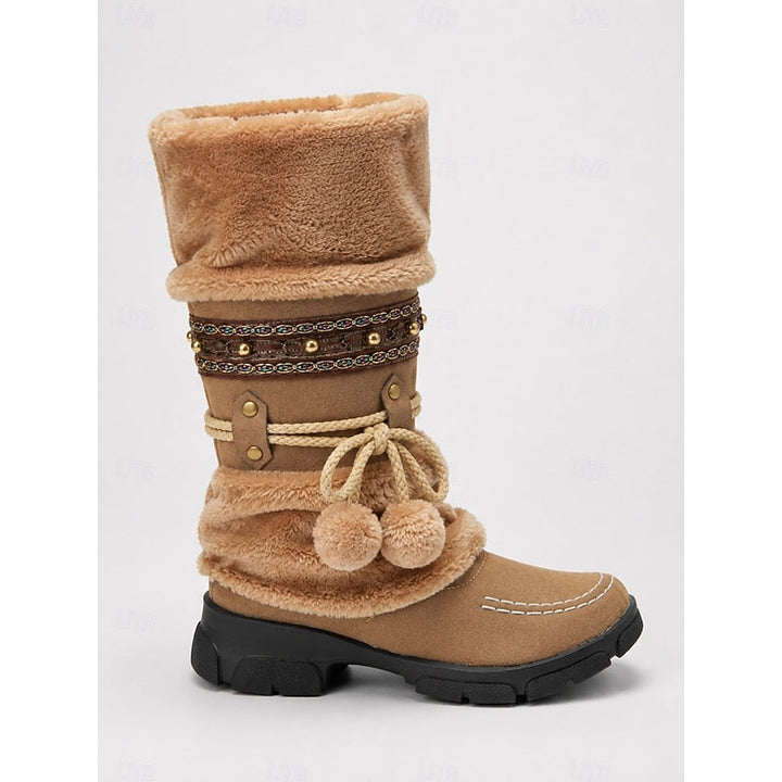 Wren | Gezellige Boho Winterlaarzen tot de Middenkuit