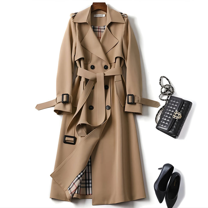 Jade | Gecincherde Tailored Verfijnde Trenchcoat