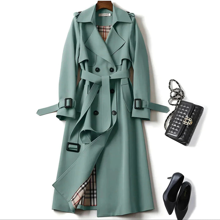 Jade | Gecincherde Tailored Verfijnde Trenchcoat