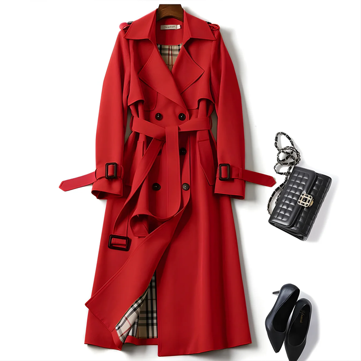 Jade | Gecincherde Tailored Verfijnde Trenchcoat