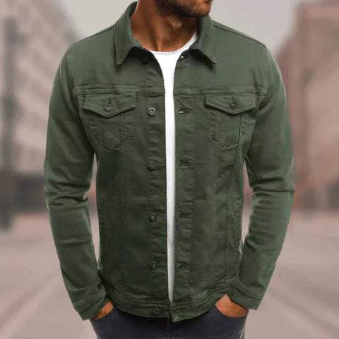 Heren - blouse - overshirt - Klassiek - Knoopsluiting, Praktische zakken - Geschikt voor Elke Gelegenheid