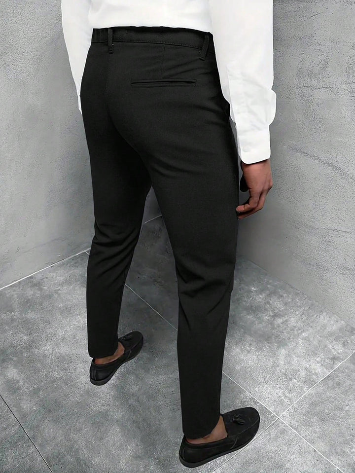Jasper | Effenkleurige herenbroek voor casual zakenreizen