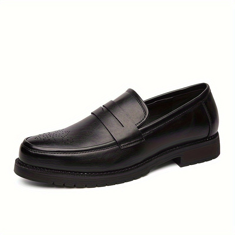 Jasper | Heren penny loaferschoenen met brogue details