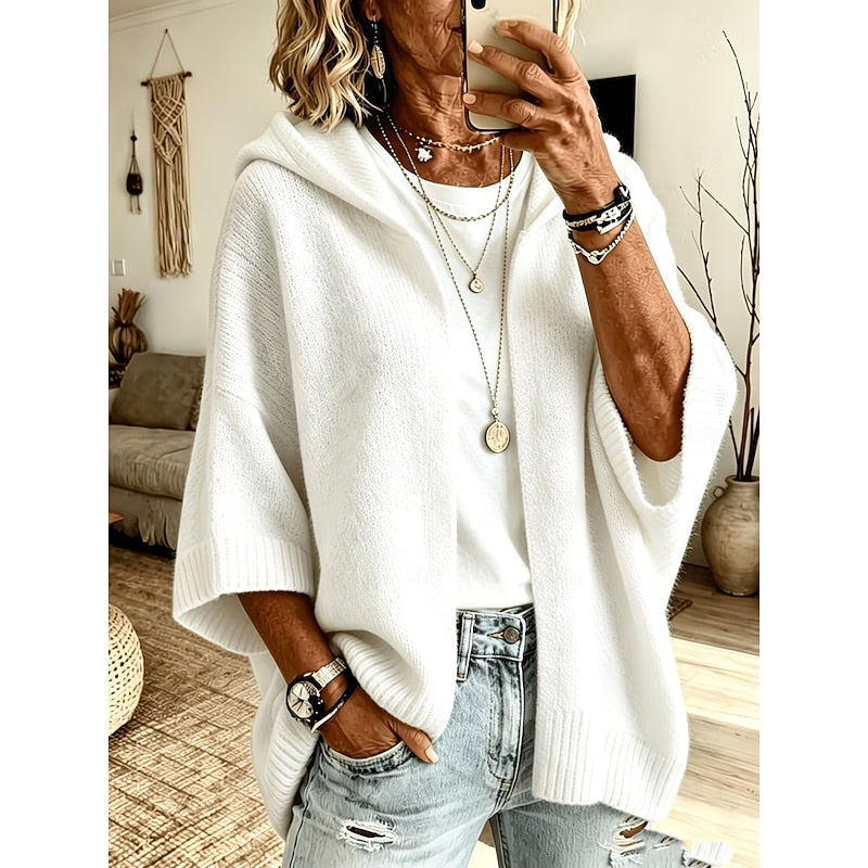 Harriet | Gezellige Hooded Open-Front Cardigan
