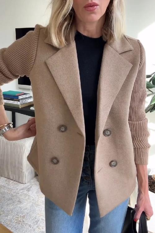 CHLOE – MODERN BREI-MOUW BLAZER