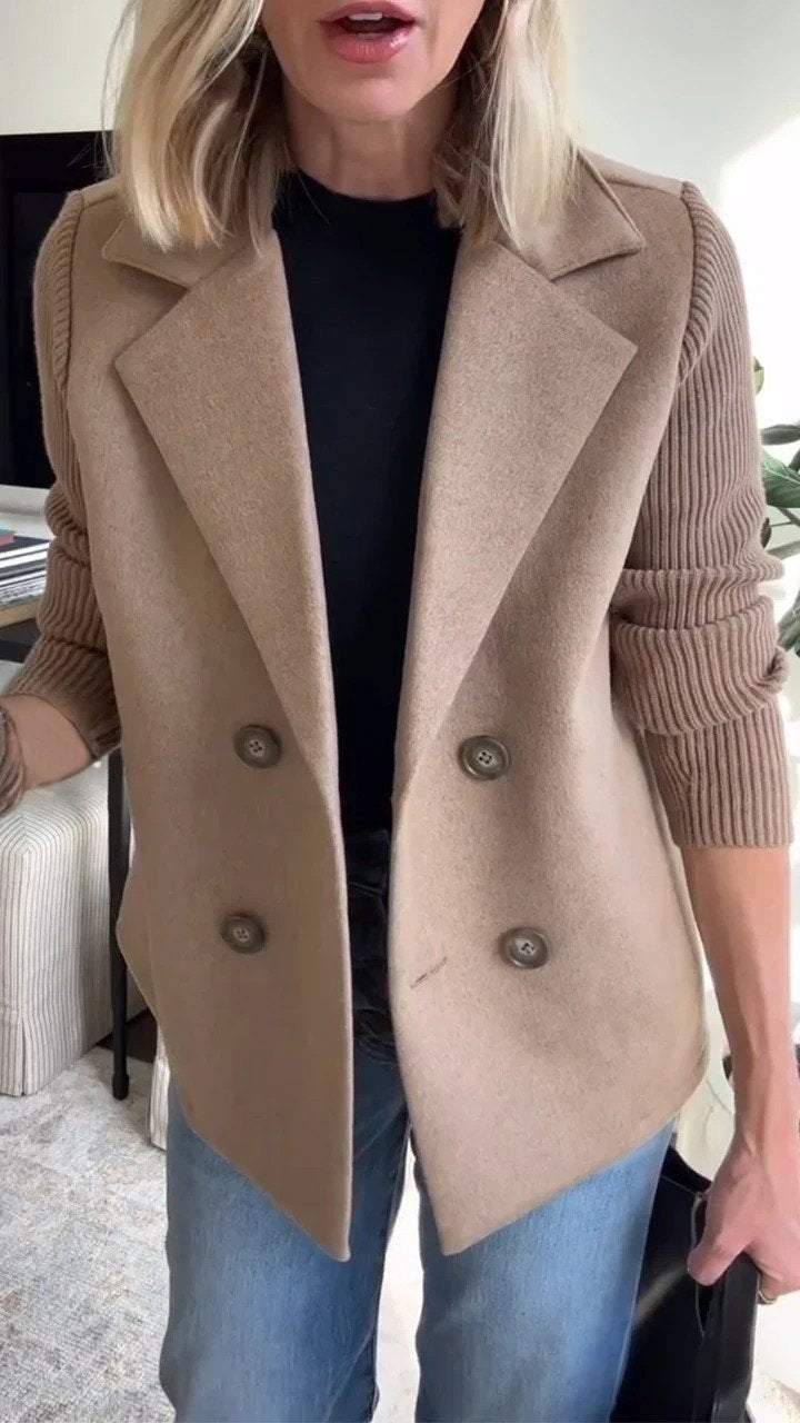 CHLOE – MODERN BREI-MOUW BLAZER
