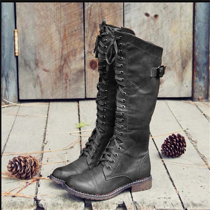 Matilda | Hoge Veterschoenen voor Rijden
