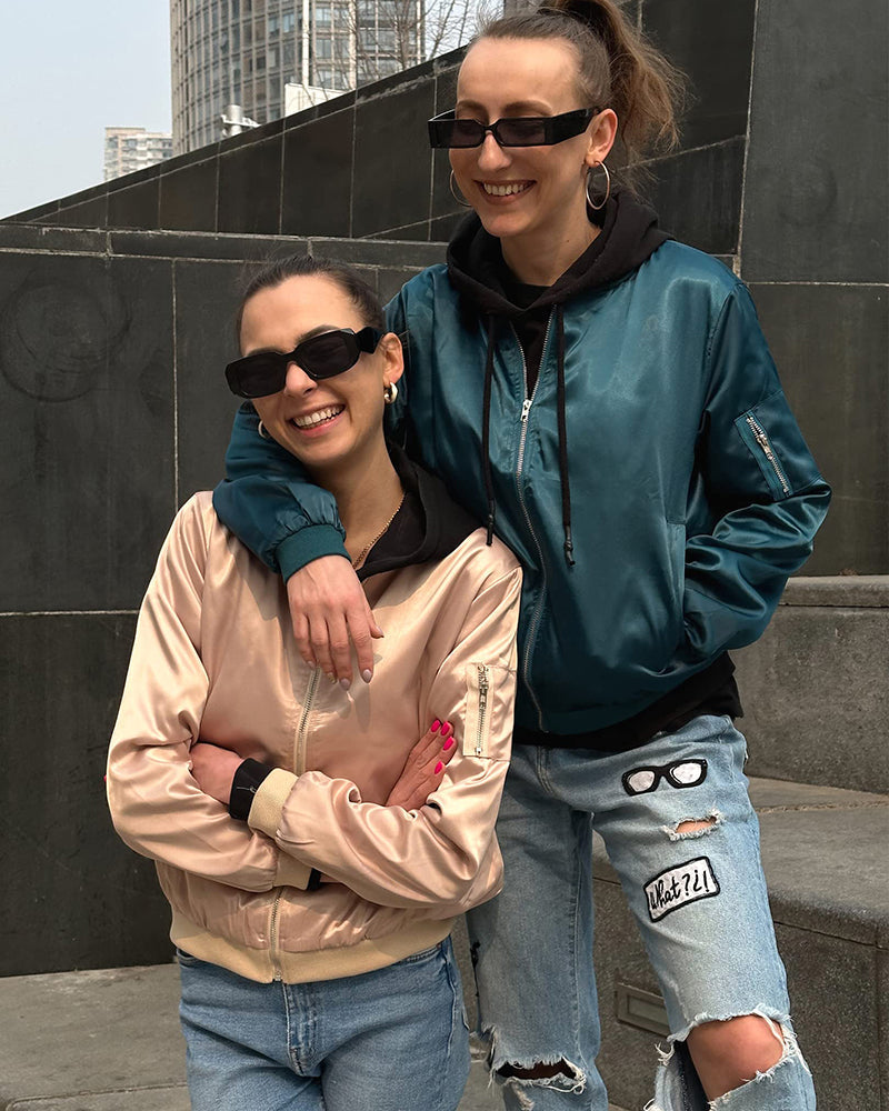 Karina | Stijlvolle streetwear dames-bomberjack met zakken