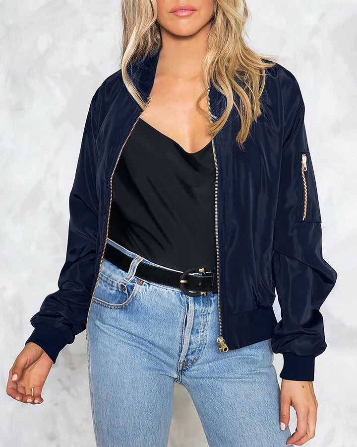 Karina | Stijlvolle streetwear dames-bomberjack met zakken