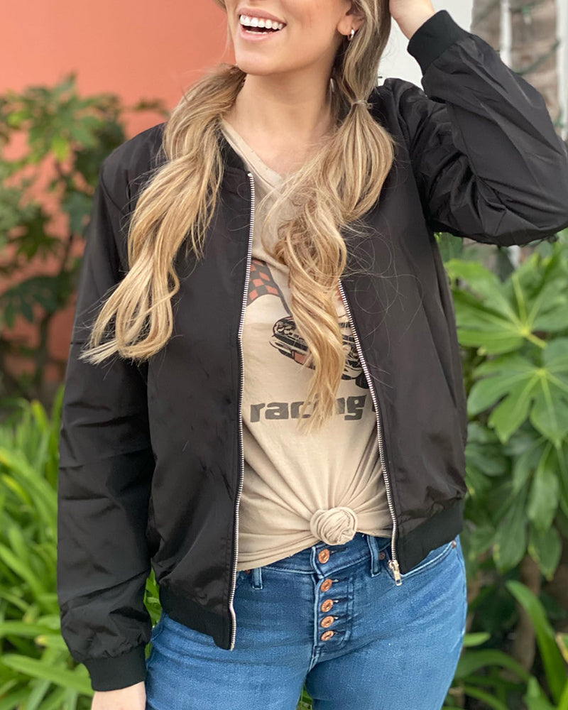 Karina | Stijlvolle streetwear dames-bomberjack met zakken