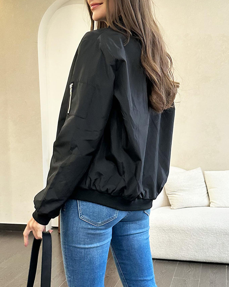 Karina | Stijlvolle streetwear dames-bomberjack met zakken