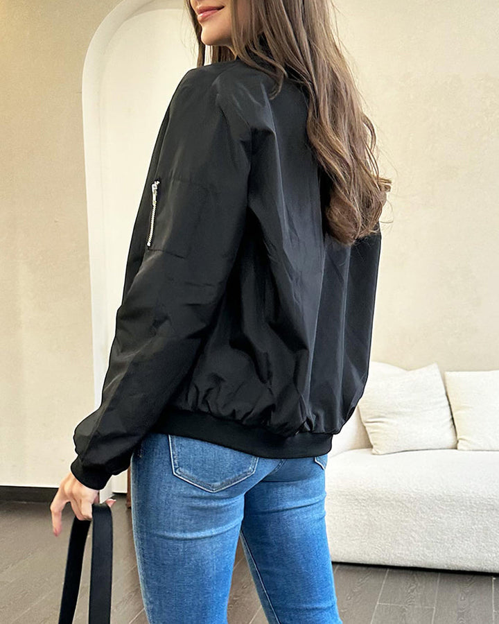 Karina | Stijlvolle streetwear dames-bomberjack met zakken