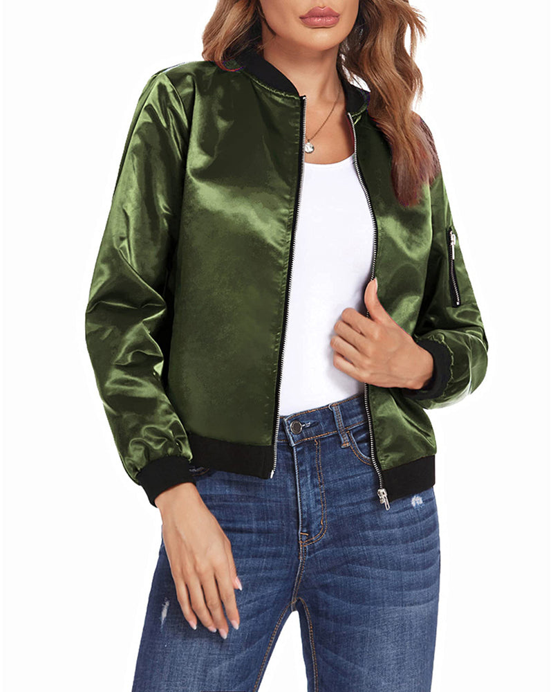 Karina | Stijlvolle streetwear dames-bomberjack met zakken