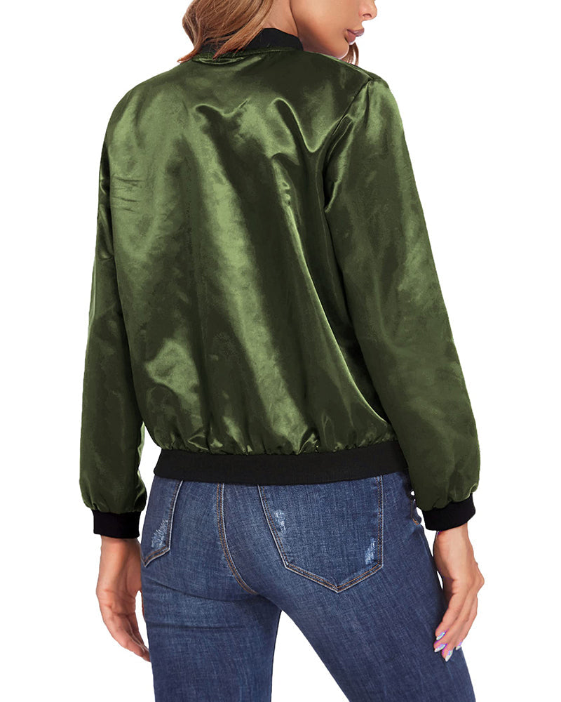 Karina | Stijlvolle streetwear dames-bomberjack met zakken