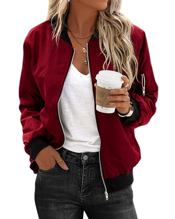 Karina | Stijlvolle streetwear dames-bomberjack met zakken