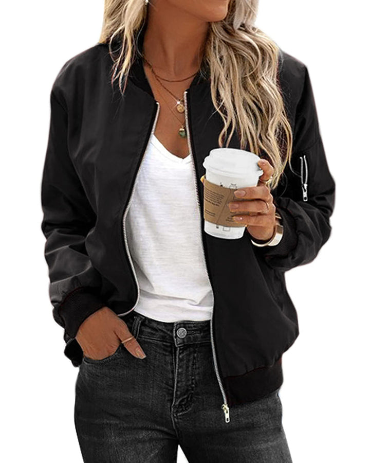 Karina | Stijlvolle streetwear dames-bomberjack met zakken