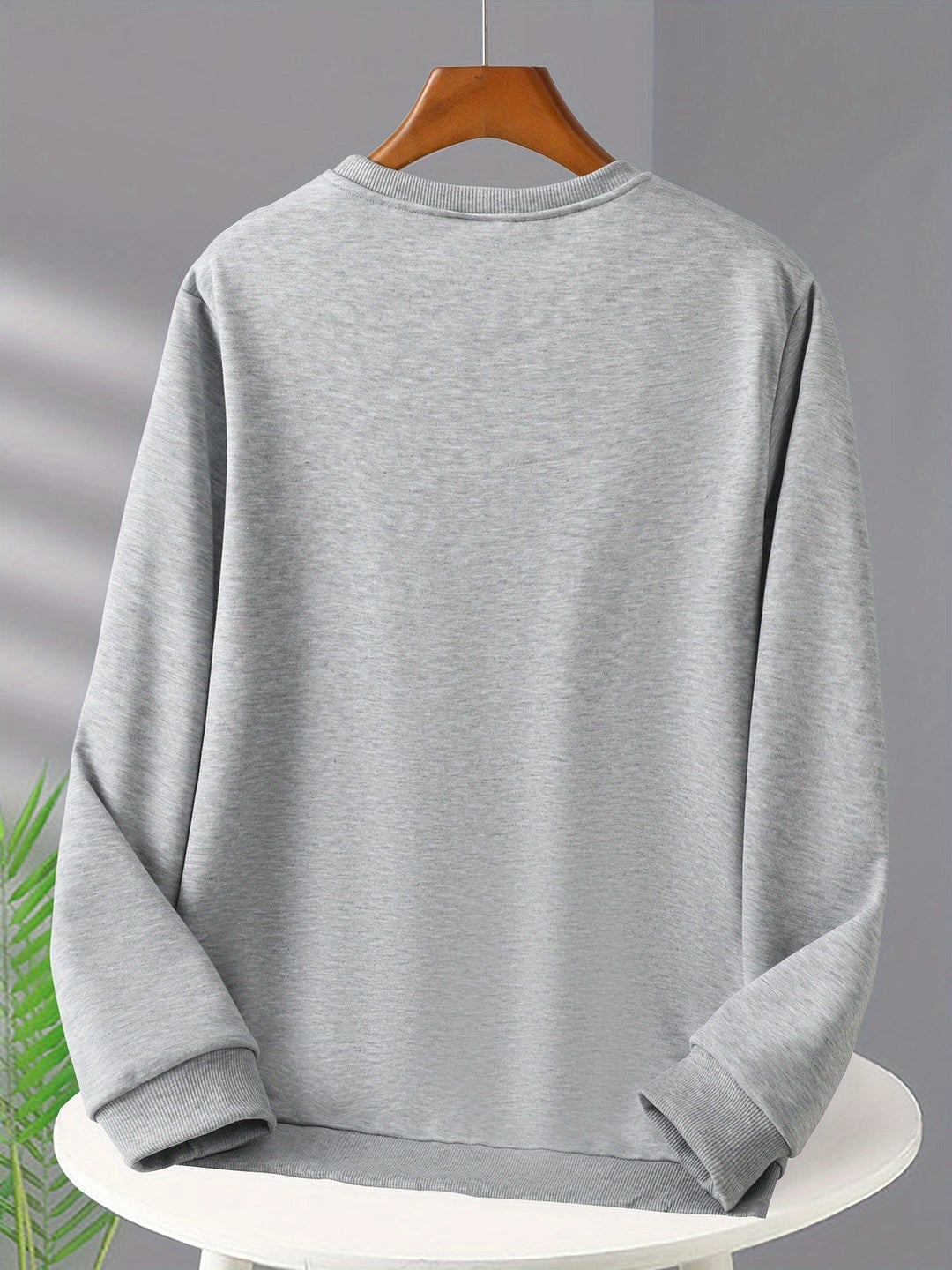 Kasper | Heren sweatshirt met kerstmanprint en lange mouwen