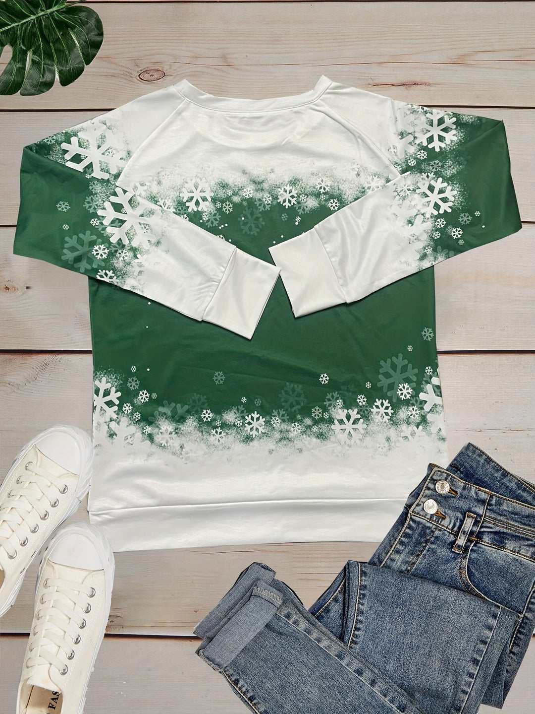 Kitty | Casual kerstkattenprint sweatshirt